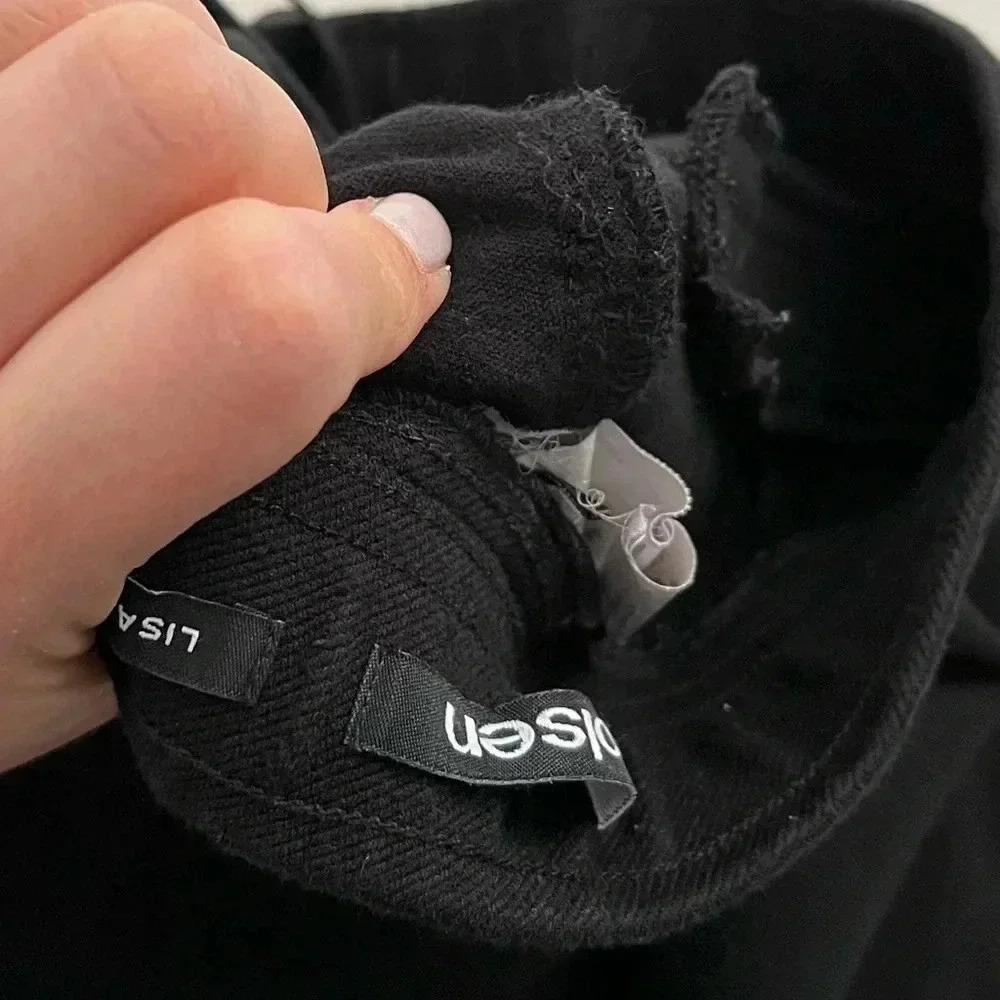 Olsen/ Lisa/  Dressy joggers/ Ankle/ Cropped/ Black/ Size US XS - Picture 13 of 13